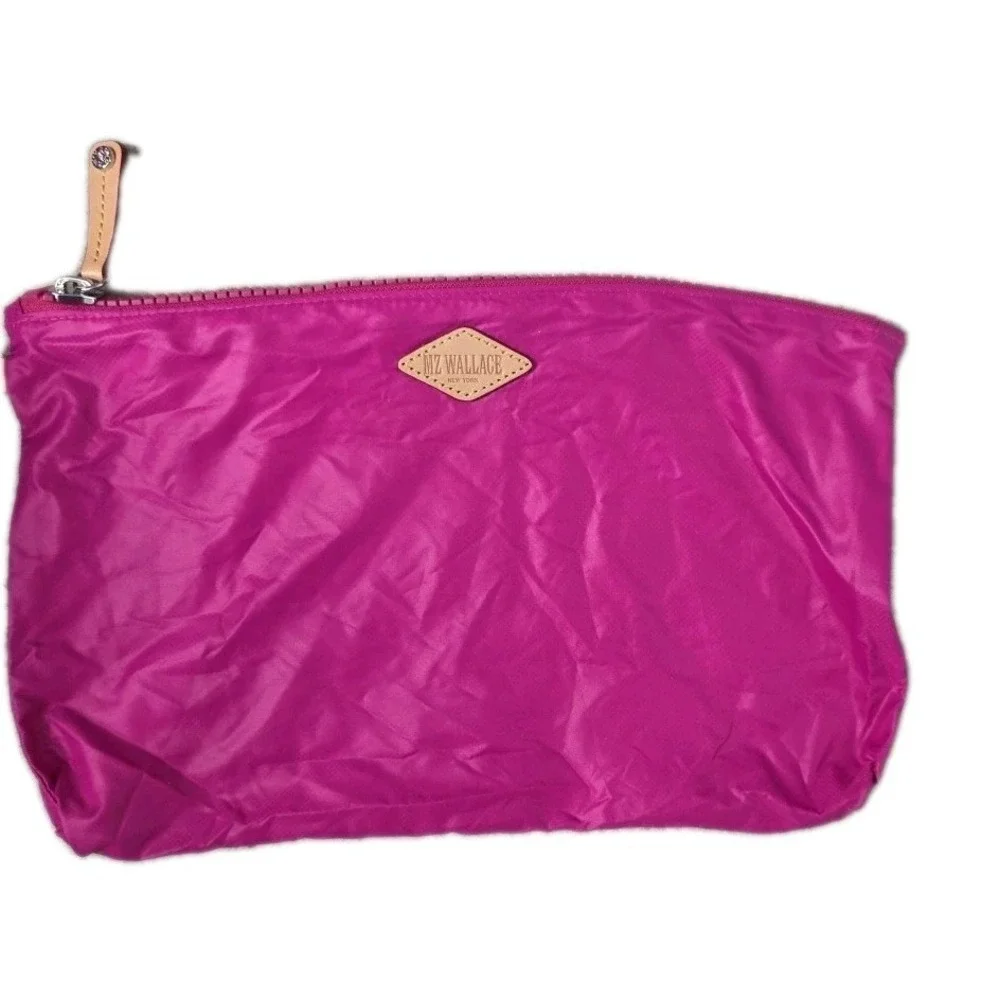 NEW MZ Wallace Mini Crossbody Metro Tote Deluxe Bag in Bright Fuchsia Sequins - Picture 14 of 16